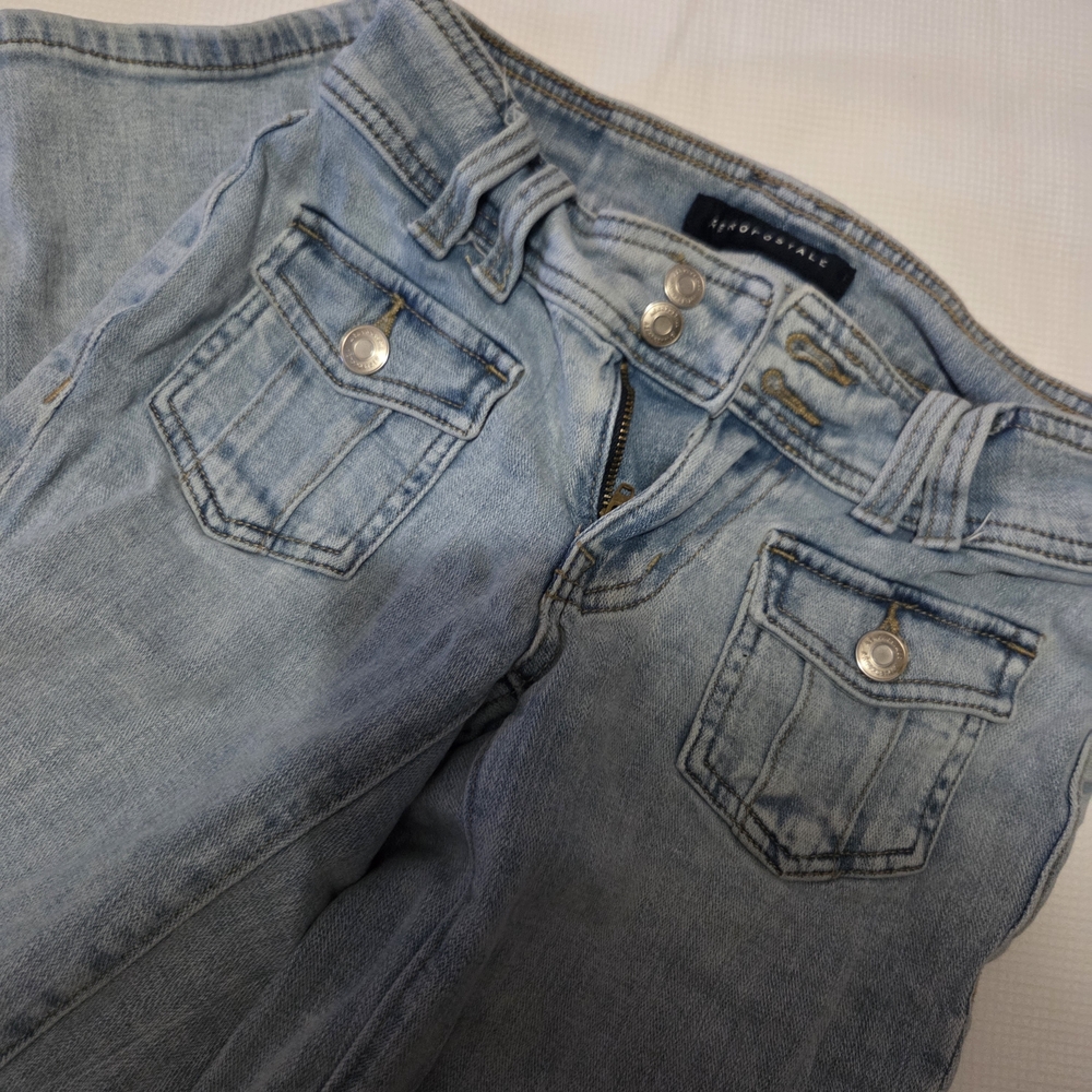 Aeropostle Vtg Low Rise Flare Light Blue Women's Jeans 000